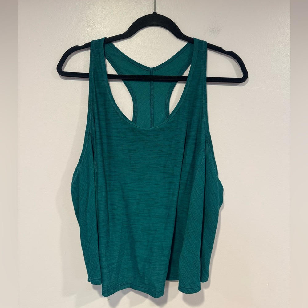 Old Navy Active Breathe‎ On Go-Dry Racerback Tank Top Green Marled XXL